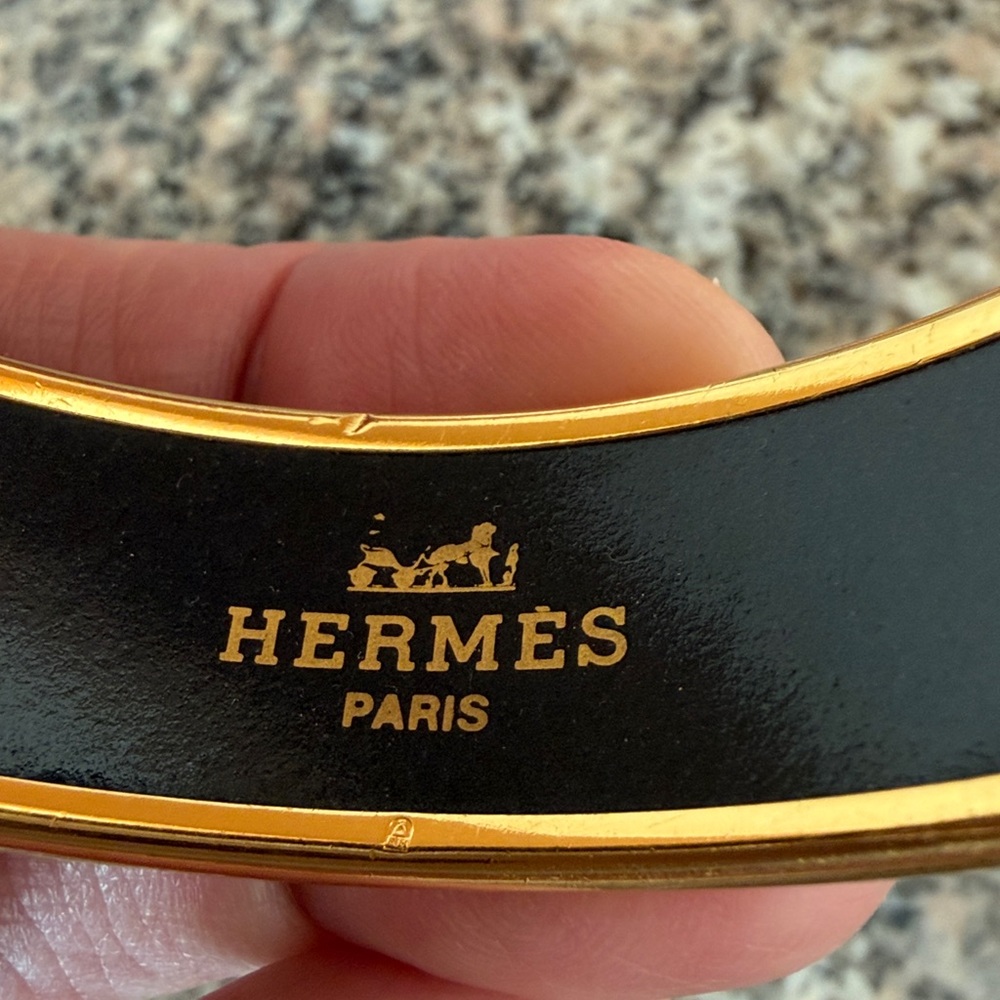 Hermes Feux D’artifice Vintage Enamel Bangle - Picture 11 of 13